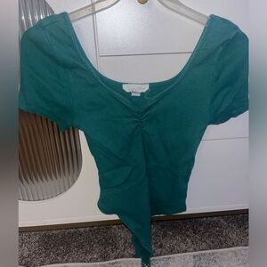 Size M Teal Green ribbed bodysuit